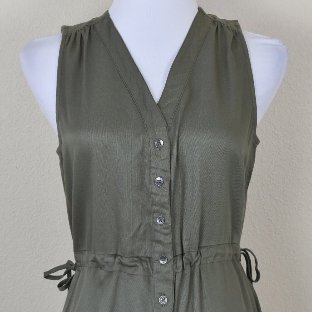 Marine Layer Katy Jumpsuit Olive Green Small NEW - Picture 2 of 9